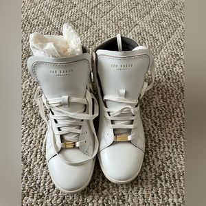 Ted Baker white high top sneakers